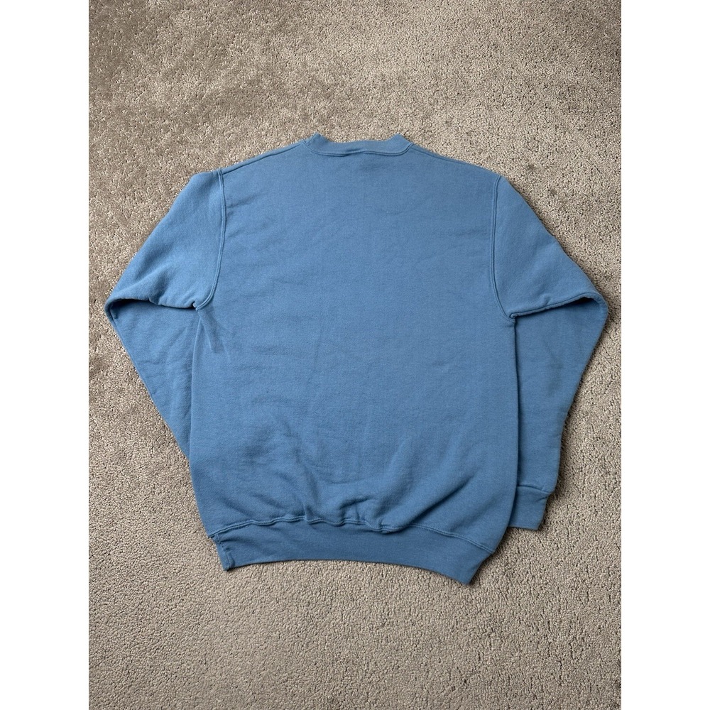 Vintage Mens Sweatshirt 90s Diamond Dust Feather Graphic, Made In USA, Size L - Picture 3 of 7